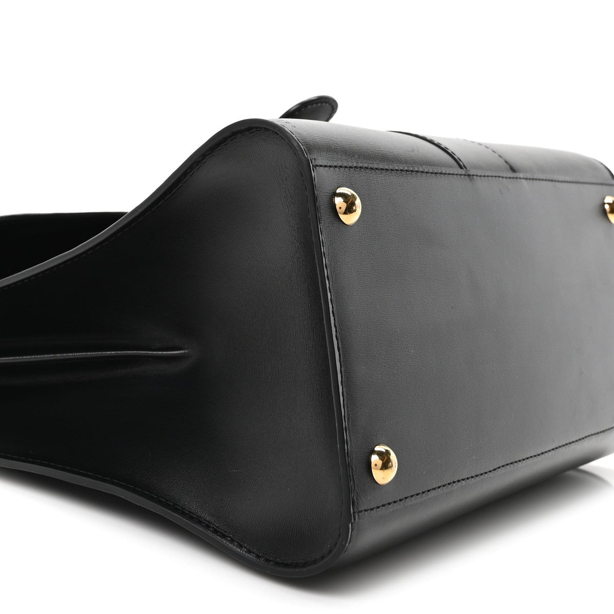 デルヴォー ブリヨン MM ショルダーバッグ Black ボックスカーフスキン ゴールド金具 DELVAUX BRILLANT MM SHOULDER BAG BLACK BOX CALFSKIN GOLD HARDWARE