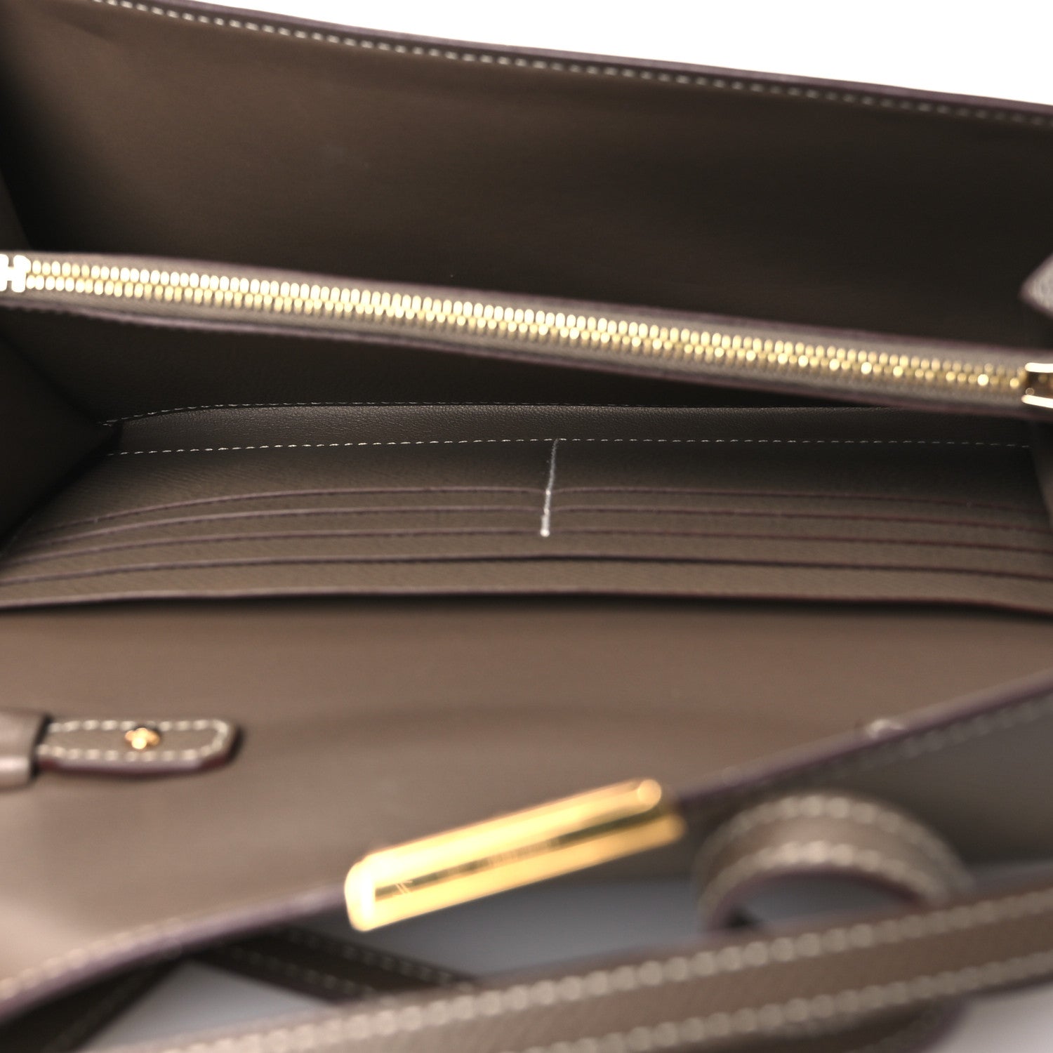 HERMES CONSTANCE TO GO WALLET ETOUPE EPSOM GOLD HARDWARE