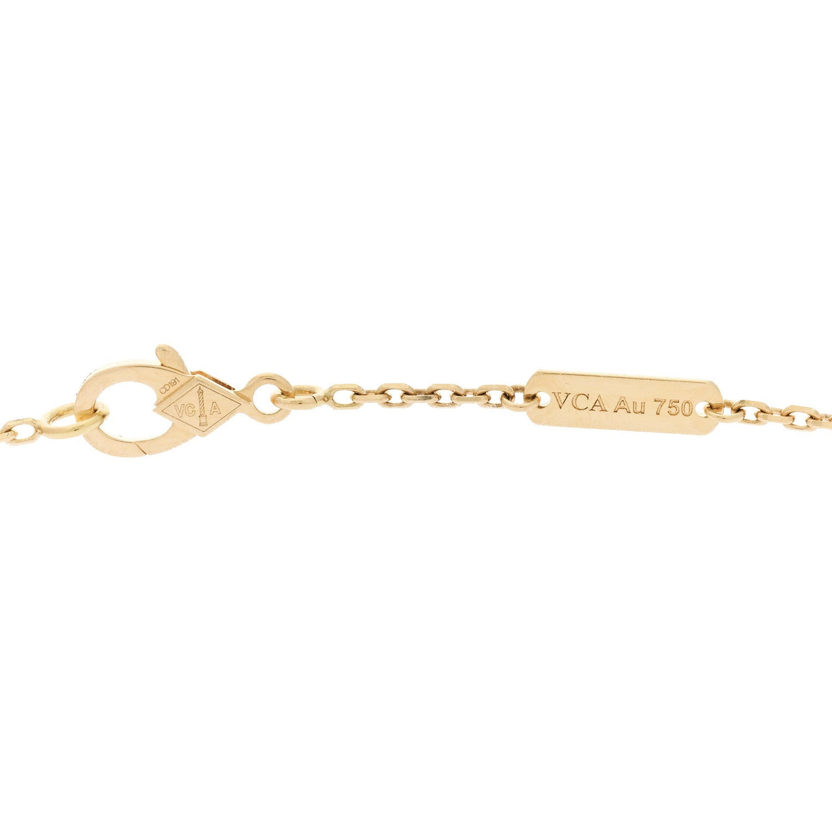 Van Cleef & Arpels Vintage Alhambra Pendant Necklace 18K Yellow Gold