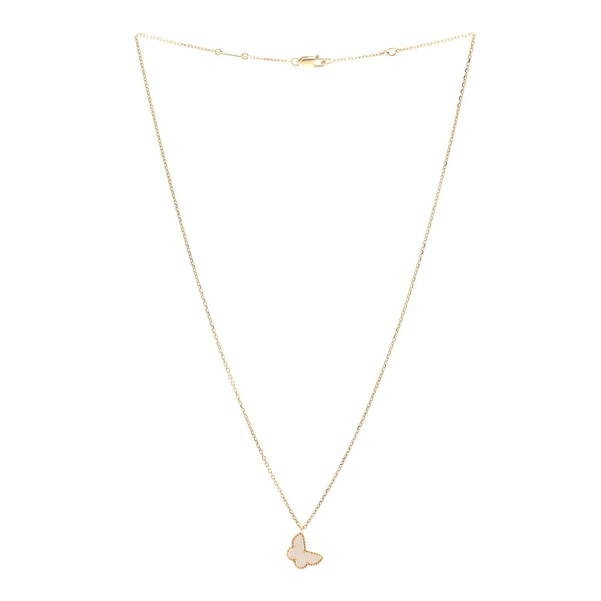 ヴァンクリーフ＆アーペル スウィートアルハンブラ ペンダントネックレス マザーオブパール 18K イエローゴールド VAN CLEEF & ARPELS SWEET ALHAMBRA PENDANT NECKLACE MOTHER OF PEARL 18K YELLOW GOLD