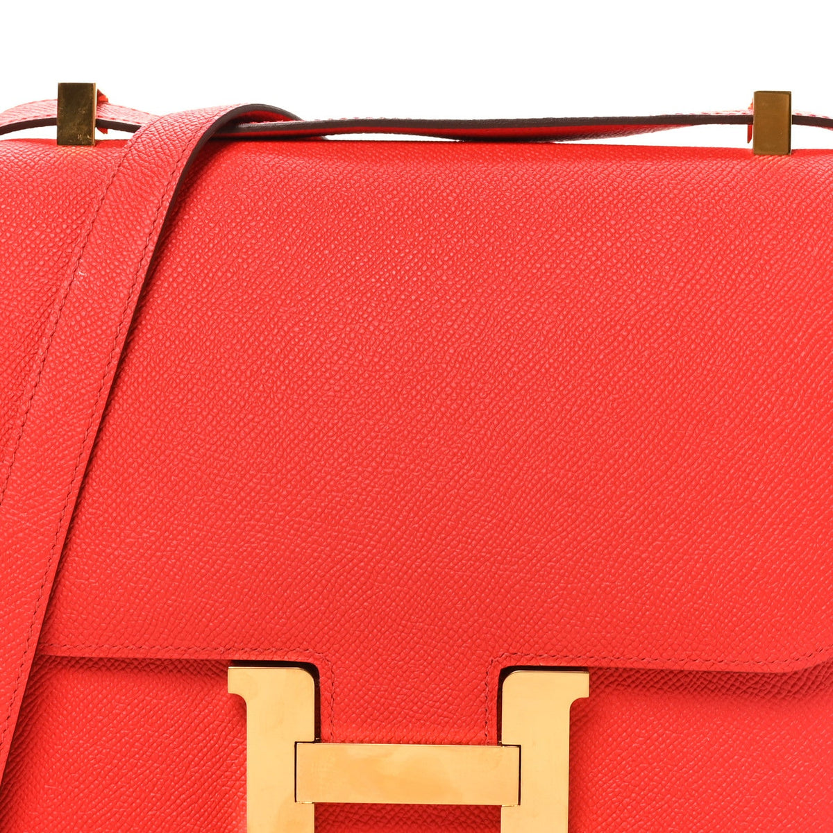 エルメス コンスタンス 24 Rouge De Coeur エプソン ゴールド金具 HERMES CONSTANCE 24 ROUGE DE COEUR EPSOM GOLD HARDWARE