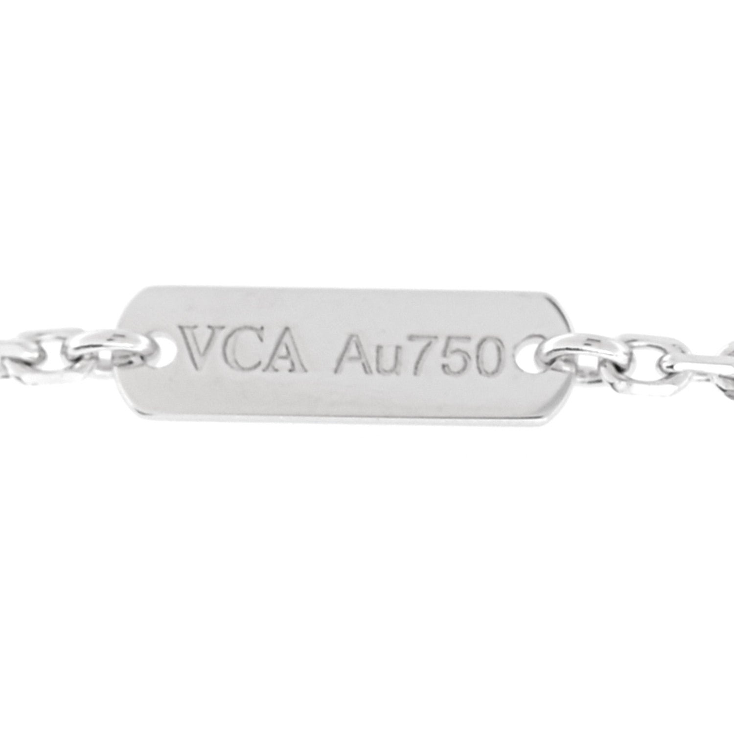 ヴァンクリーフ＆アーペル ヴィンテージアルハンブラ ペンダントネックレス ダイヤモンド 18K ホワイトゴールド VAN CLEEF & ARPELS VINTAGE ALHAMBRA PENDANT NECKLACE DIAMOND 18K WHITE GOLD