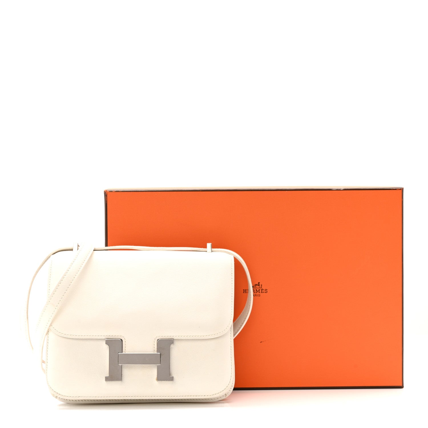 エルメス コンスタンス PM 18 White スイフト シルバー金具 HERMES CONSTANCE PM 18 WHITE SWIFT SILVER HARDWARE