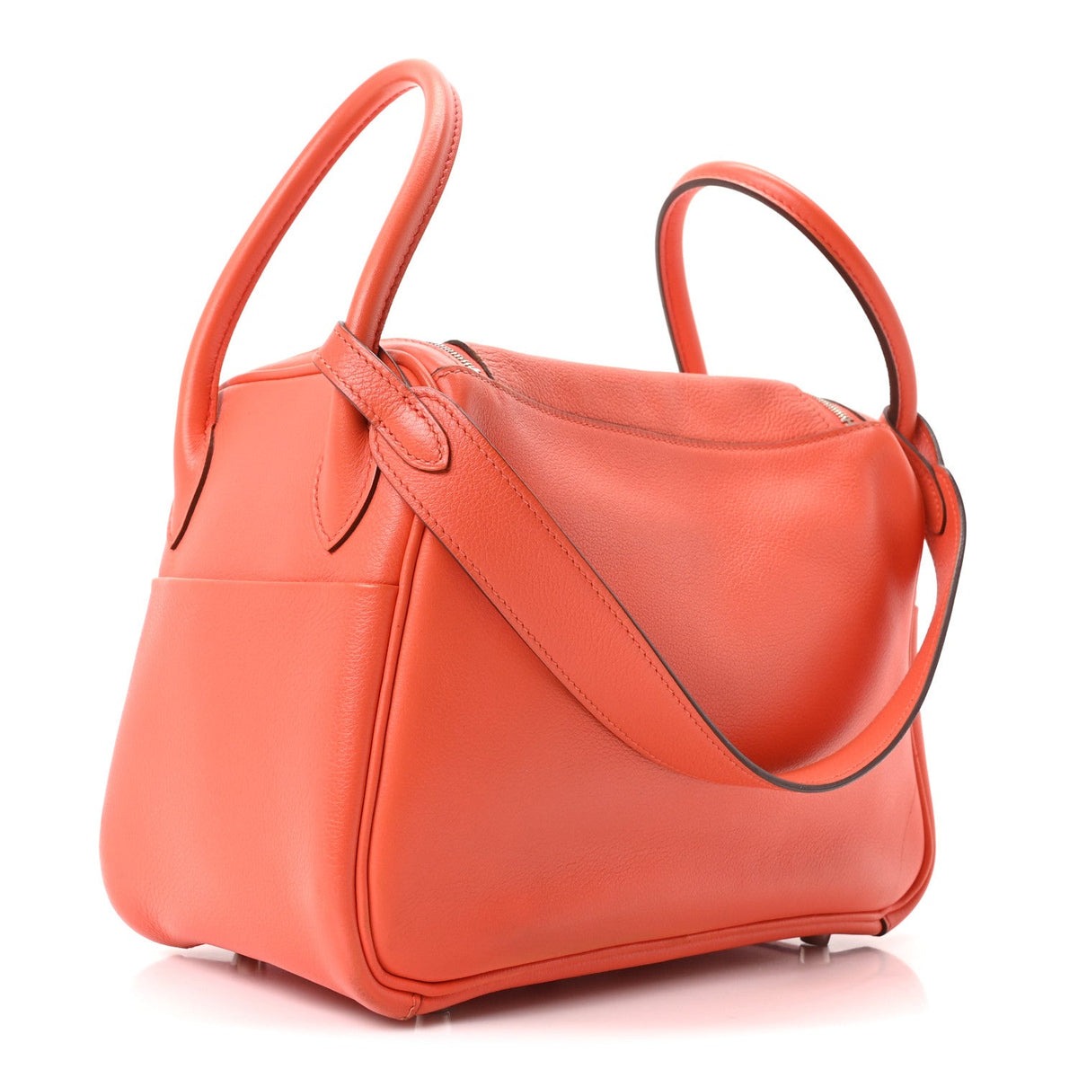 エルメス リンディ 26 Orange Poppy スイフト シルバー金具 HERMES LINDY 26 ORANGE POPPY SWIFT SILVER HARDWARE