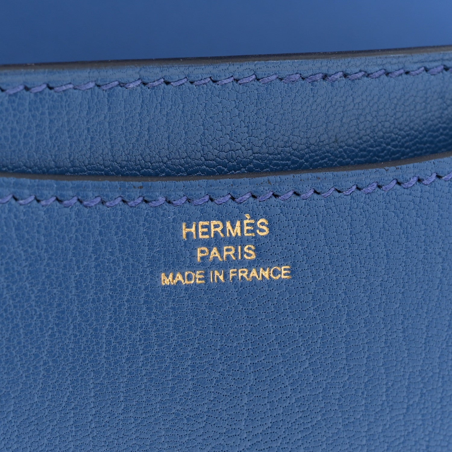 エルメス  ミニコンスタンス 18 Bleu France シェーブルミゾール ゴールド金具 HERMES MINI CONSTANCE 18 BLEU FRANCE CHEVRE MYSORE GOLD HARDWARE