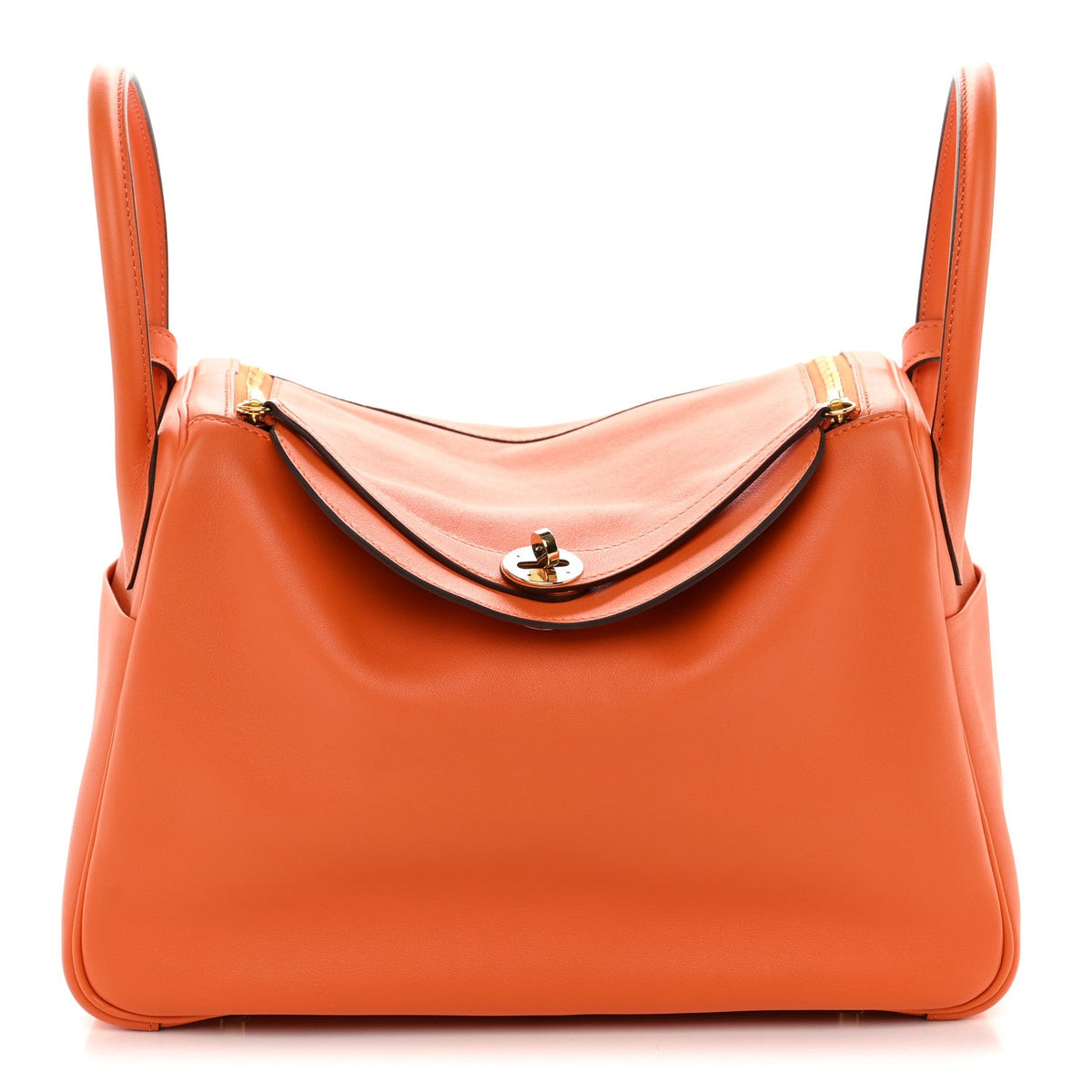 エルメス リンディ 30 ヴェルソ Orange Vermillion スイフト ゴールド金具 HERMES LINDY 30 VERSO ORANGE VERMILLION SWIFT GOLD HARDWARE