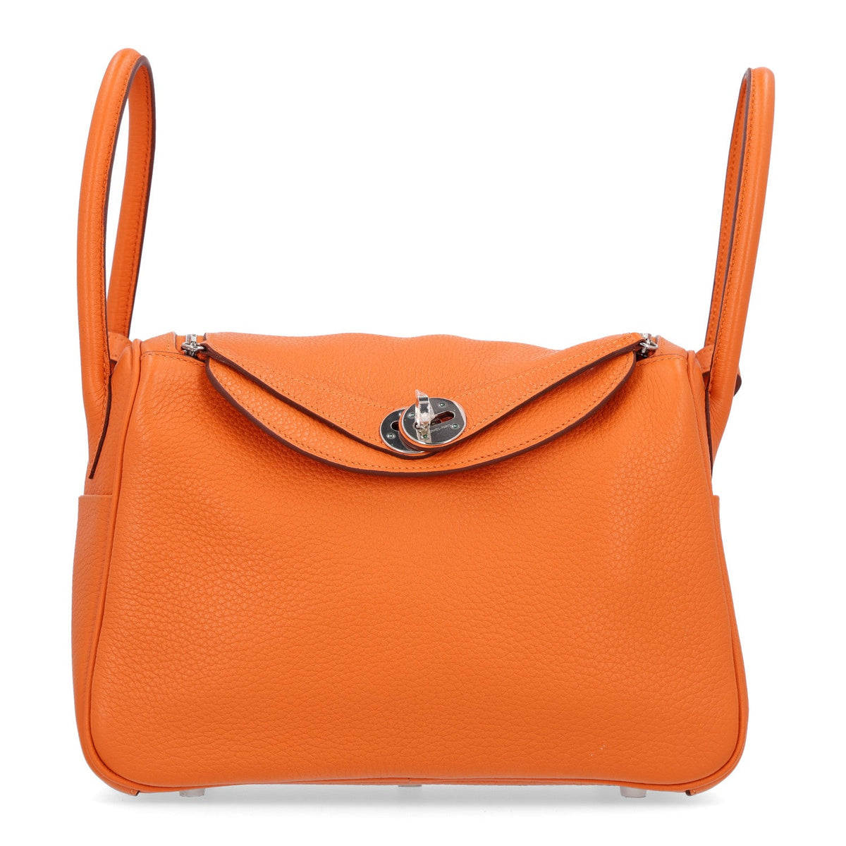 エルメス リンディ 26 Orange トリヨンクレマンス シルバー金具 HERMES LINDY 26 ORANGE TAURILLON CLEMENCE SILVER HARDWARE