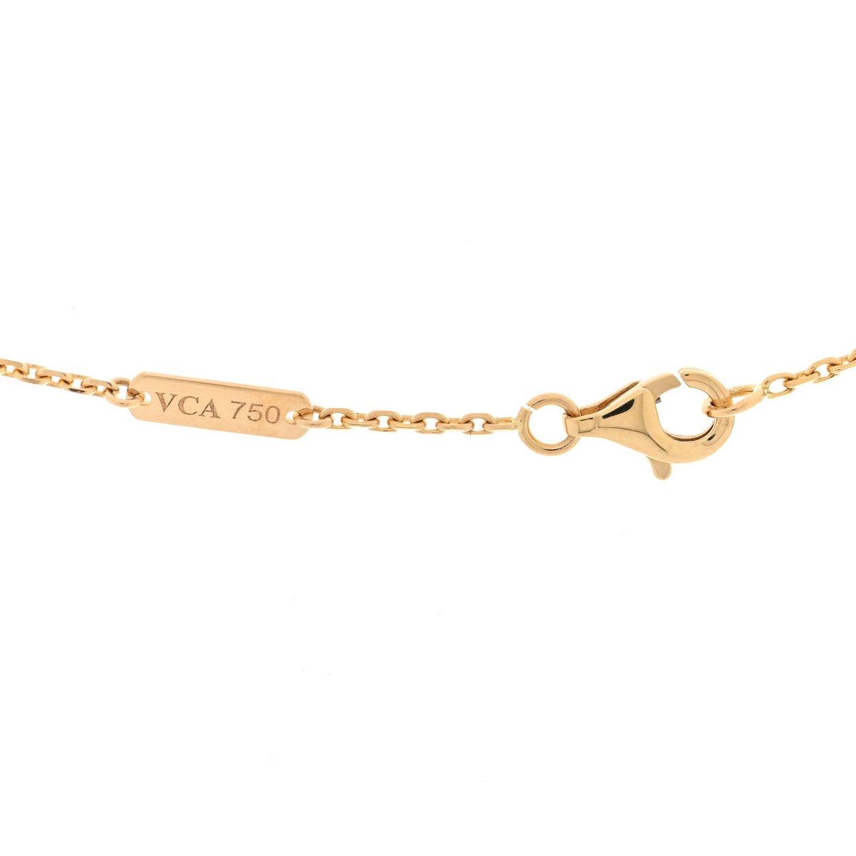 ヴァンクリーフ＆アーペル ヴィンテージアルハンブラ ペンダントネックレス タイガーアイ 18K イエローゴールド VAN CLEEF & ARPELS VINTAGE ALHAMBRA PENDANT NECKLACE TIGER'S EYE 18K YELLOW GOLD