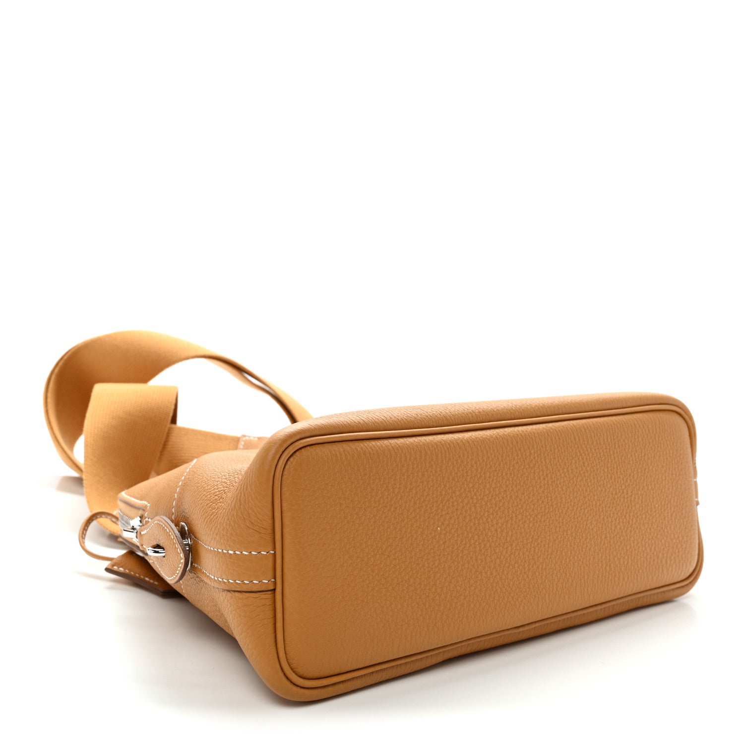 Hermès Bolide Messenger Naturel Sable Togo Silver Hardware
