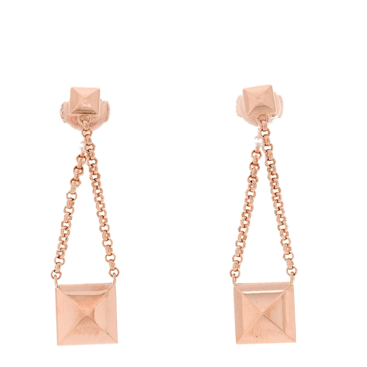 エルメス クルードゥH ピアス 18K ローズゴールド HERMES CLOU D'H EARRINGS 18K ROSE GOLD