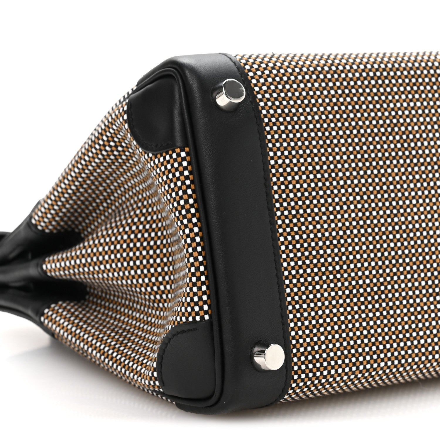 エルメス バーキン 25 Black Ecru Desert スイフト / トワル シルバー金具 HERMES BIRKIN 25 BLACK ECRU DESERT SWIFT TOILE SILVER HARDWARE