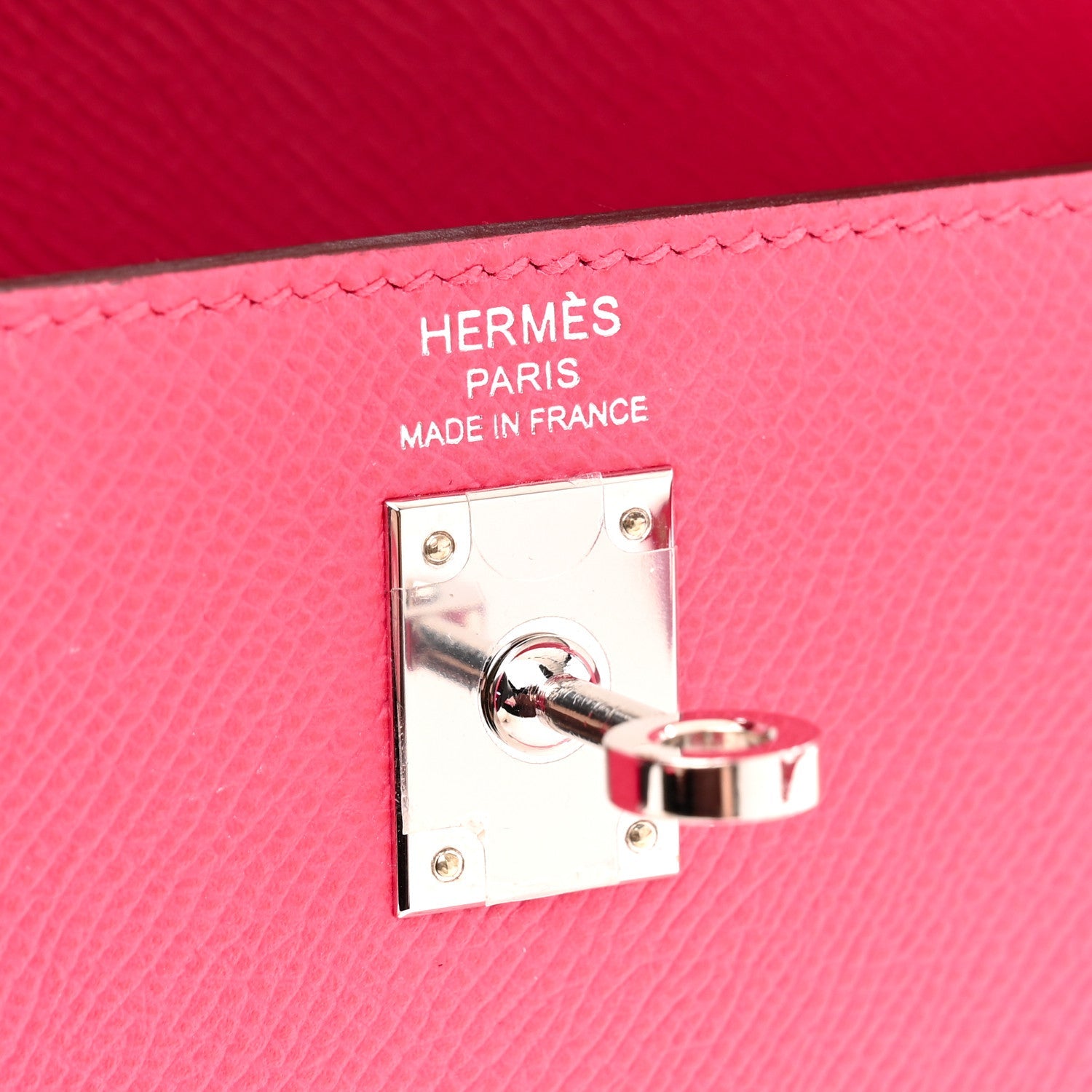 エルメス ケリー 25 外縫い Rose Extreme エプソン シルバー金具 HERMES KELLY 25 SELLIER ROSE EXTREME EPSOM SILVER HARDWARE