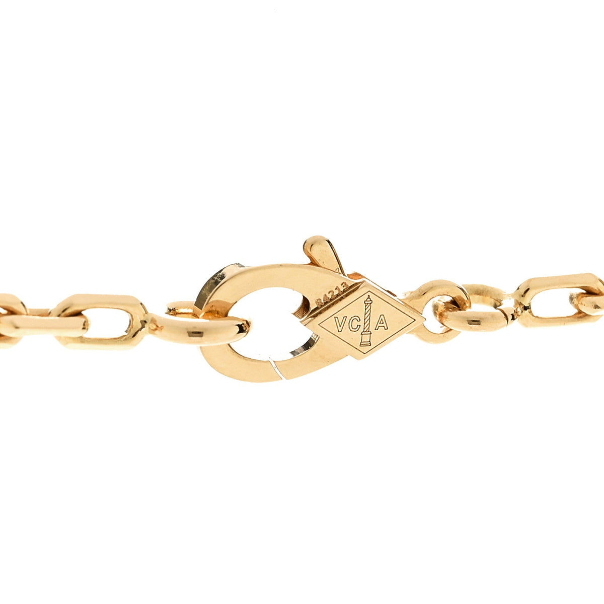 ヴァンクリーフ＆アーペル ヴィンテージアルハンブラ 10モチーフ ネックレス ブルーアゲート 18K イエローゴールド VAN CLEEF & ARPELS VINTAGE ALHAMBRA 10 MOTIFS NECKLACE BLUE AGATE 18K YELLOW GOLD