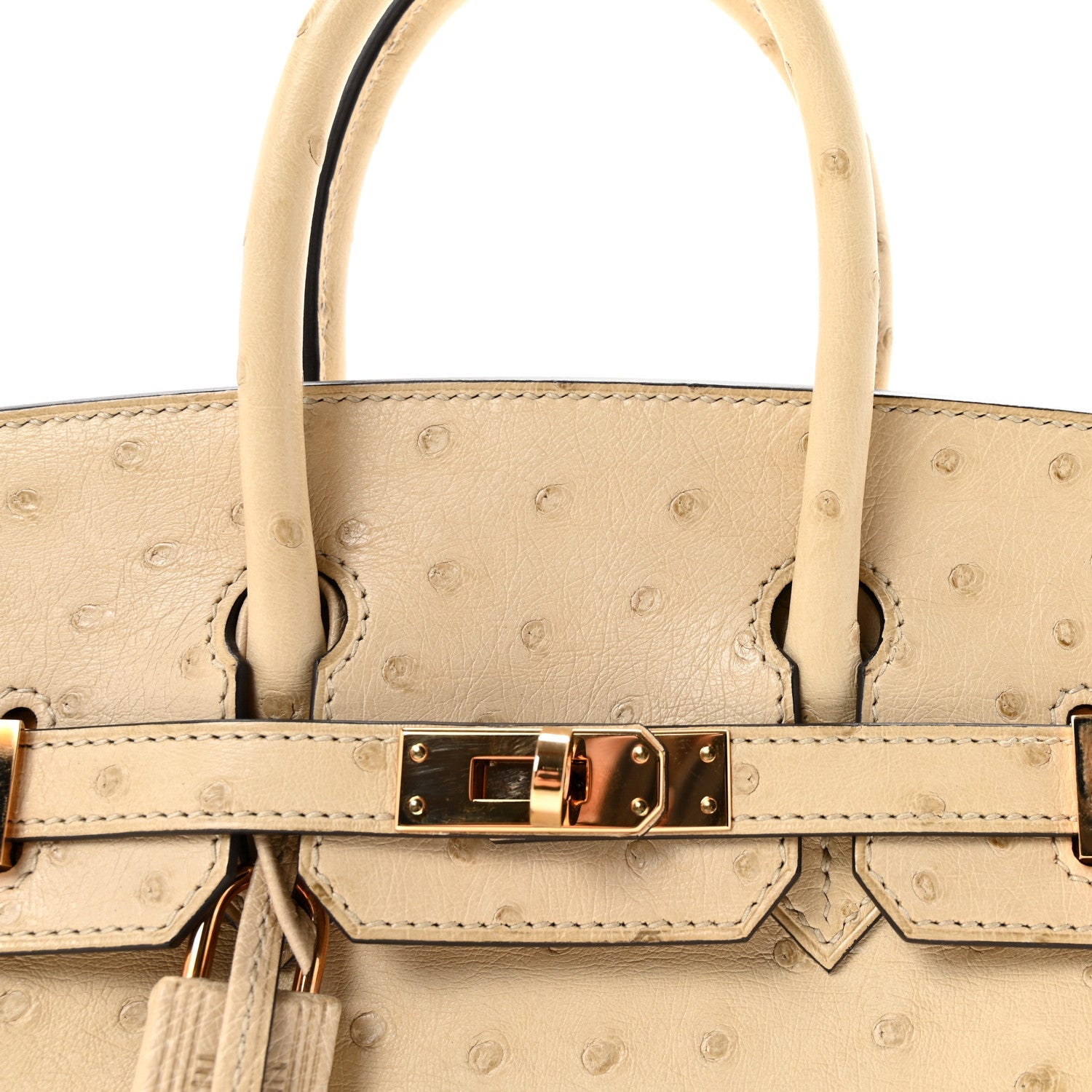 エルメス バーキン 25 Parchemin オーストリッチ ゴールド金具 HERMES BIRKIN 25 PARCHEMIN OSTRICH GOLD HARDWARE