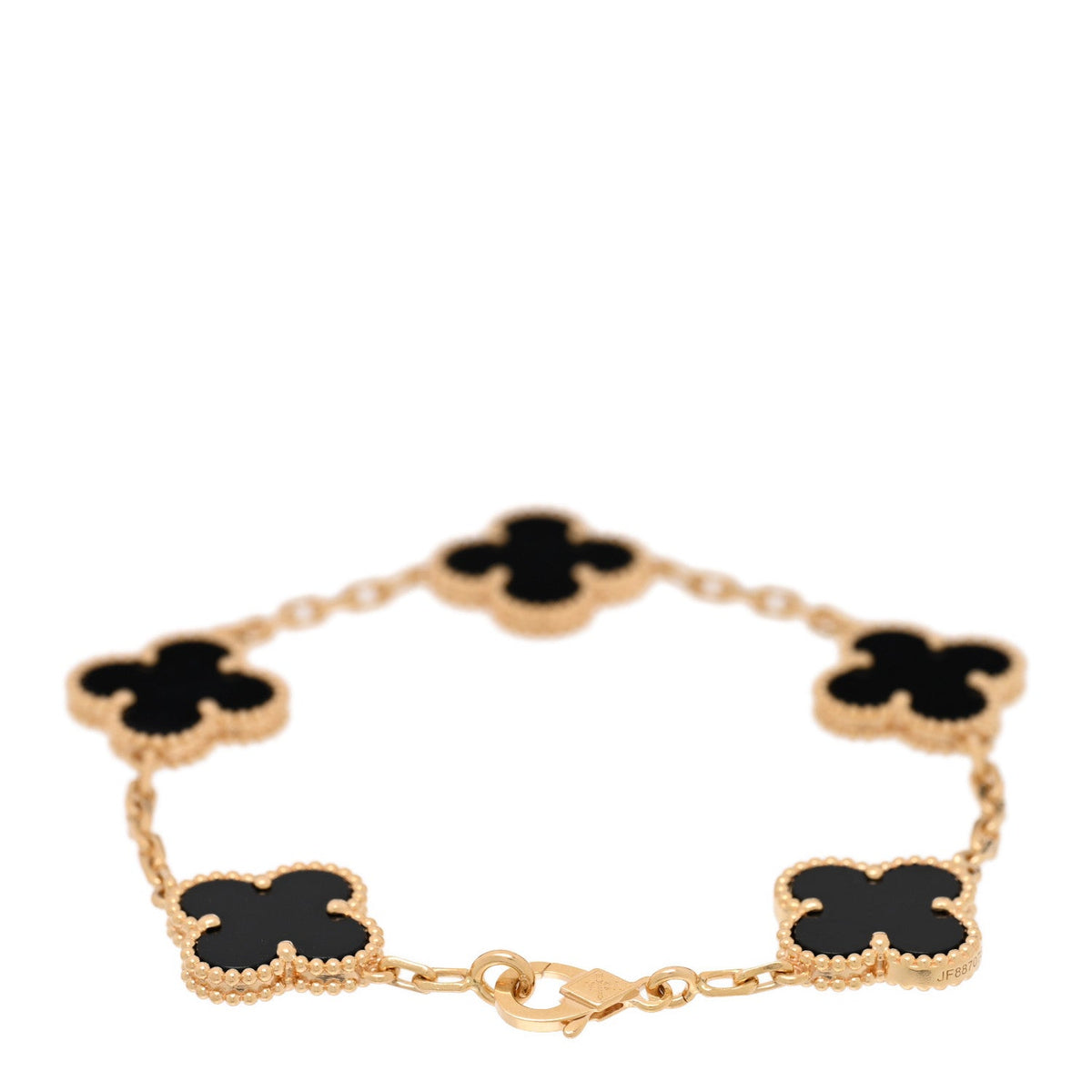ヴァンクリーフ＆アーペル ヴィンテージアルハンブラ 5モチーフ ブレスレット ブラックオニキス 18K イエローゴールド VAN CLEEF & ARPELS VINTAGE ALHAMBRA 5 MOTIFS BRACELET BLACK ONYX 18K YELLOW GOLD