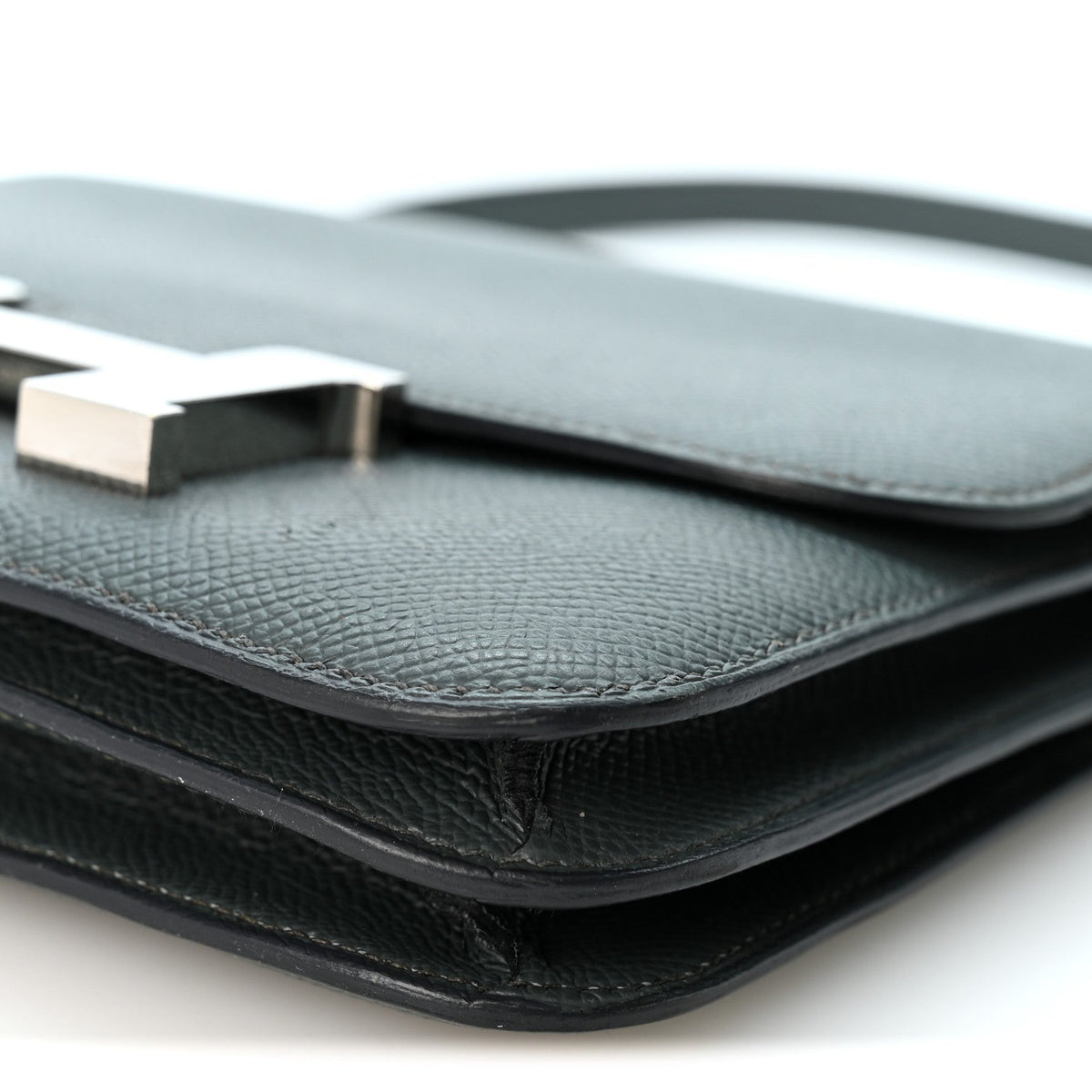 Hermès Mini Constance 18 Bleu Orage Epsom Silver Hardware