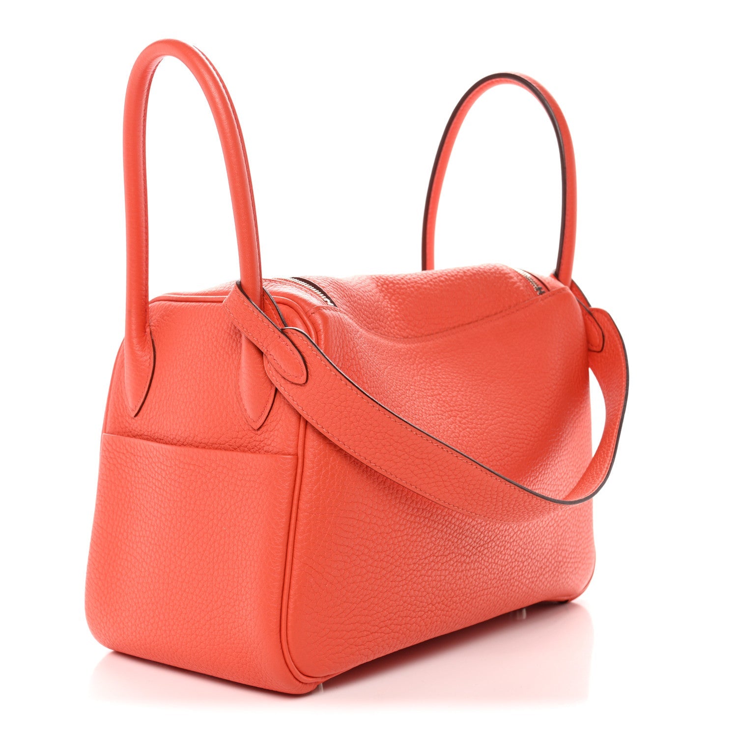 エルメス リンディ 26 Feu トリヨンクレマンス シルバー金具 HERMES LINDY 26 FEU TAURILLON CLEMENCE SILVER HARDWARE