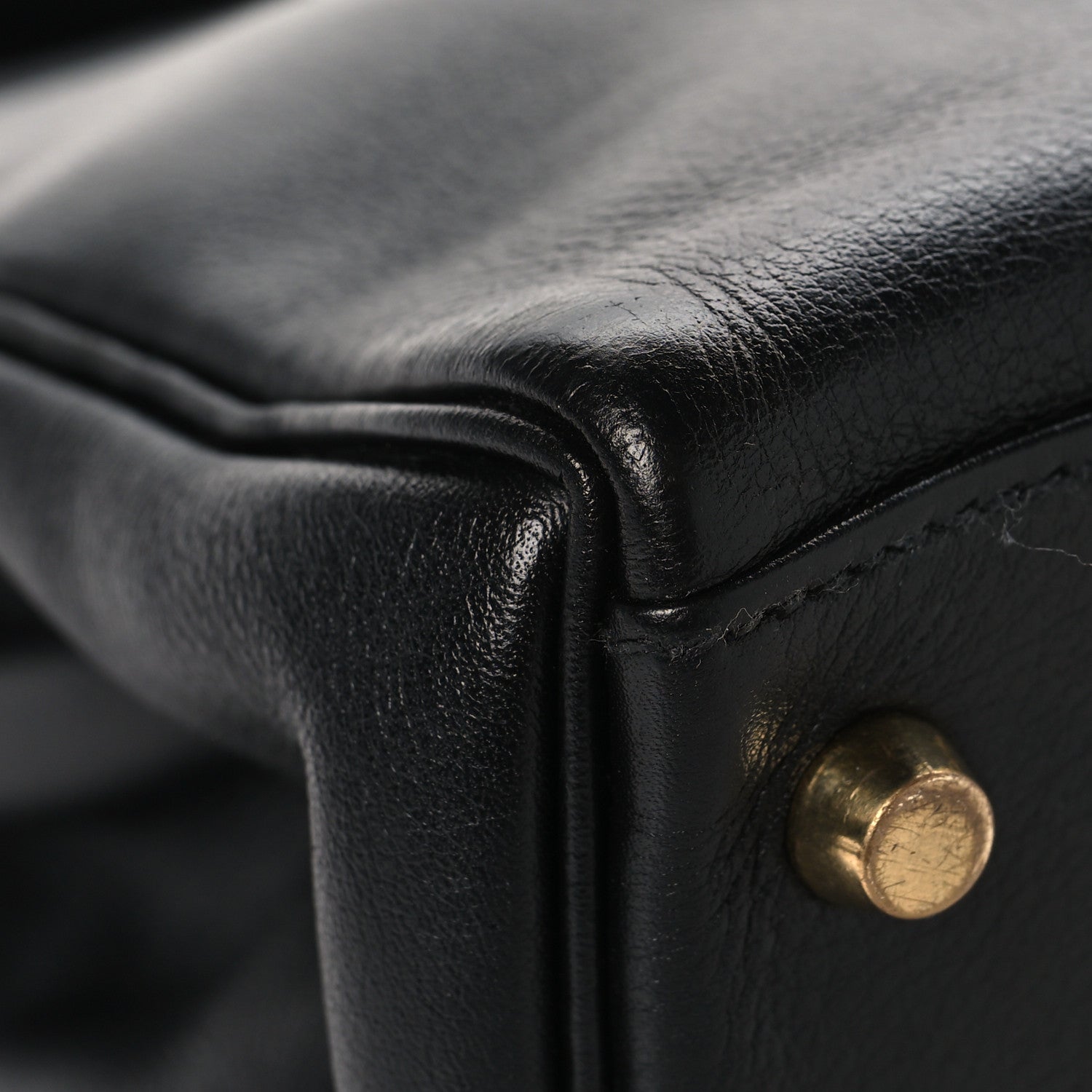 エルメス ケリー 28 内縫い Black エバーカーフ ゴールド金具 HERMES KELLY 28 RETOURNE BLACK EVERCALF GOLD HARDWARE