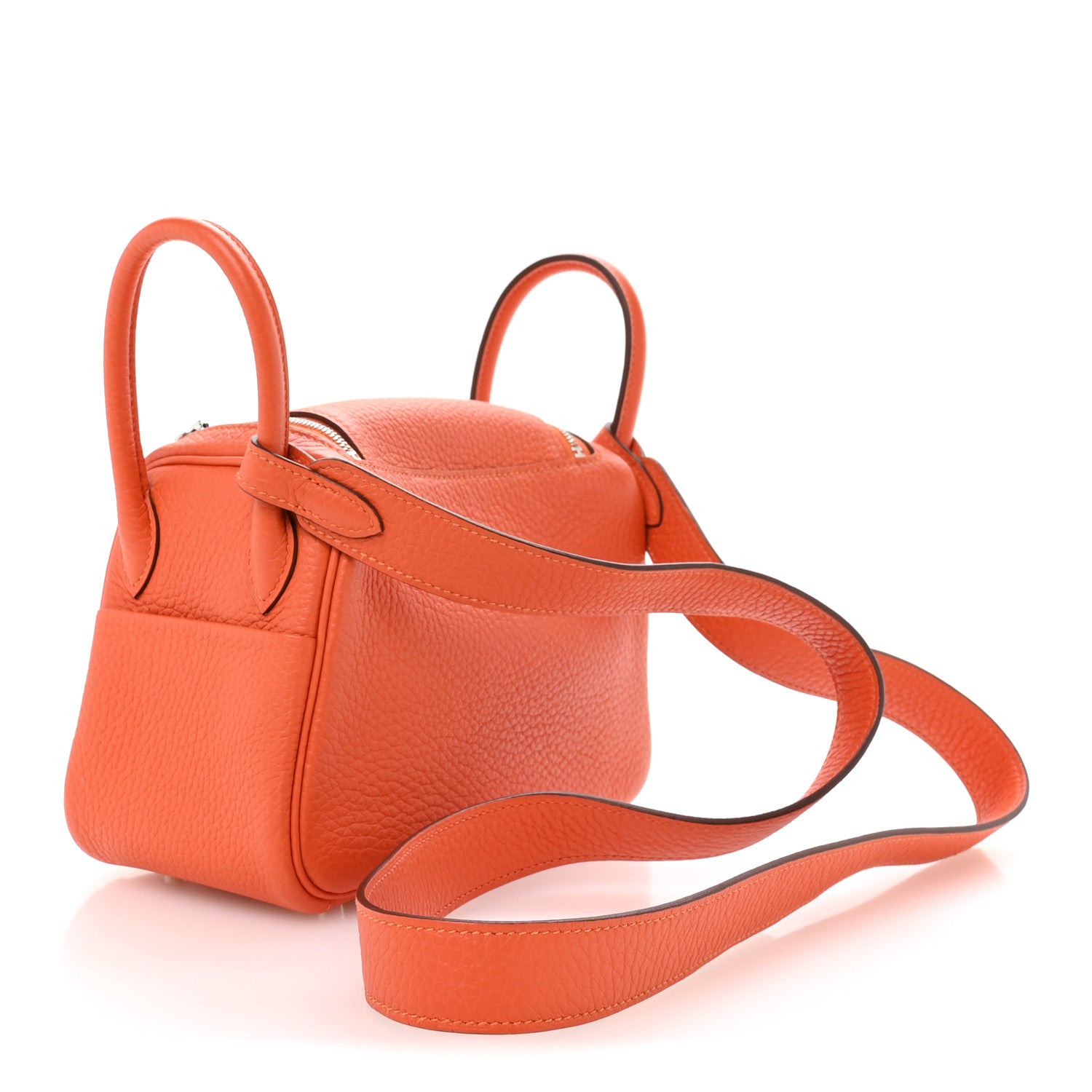 エルメス ミニリンディ 20 Feu トリヨンクレマンス シルバー金具 HERMES MINI LINDY 20 FEU TAURILLON CLEMENCE SILVER HARDWARE