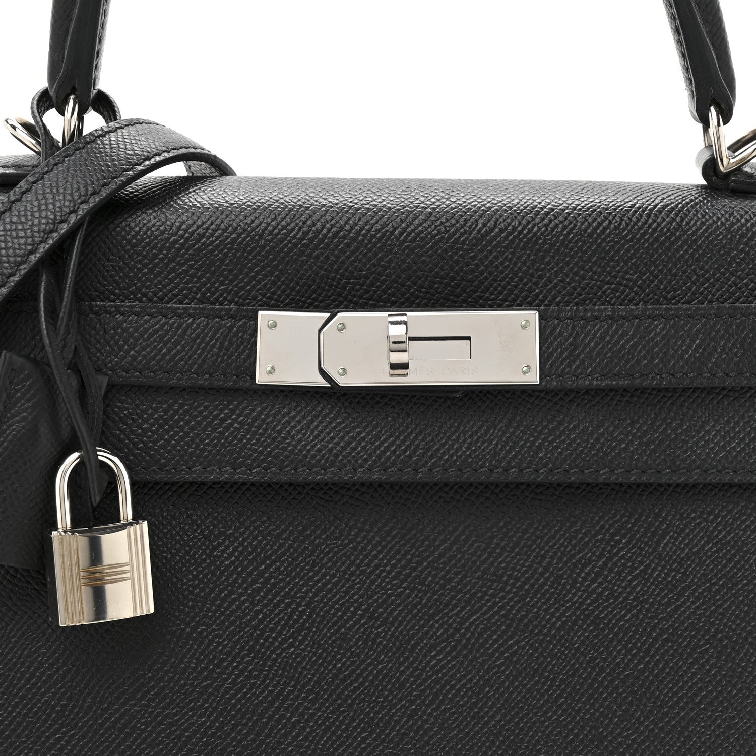 エルメス ケリー 28 外縫い Black エプソン シルバー金具 HERMES KELLY 28 SELLIER BLACK EPSOM SILVER HARDWARE