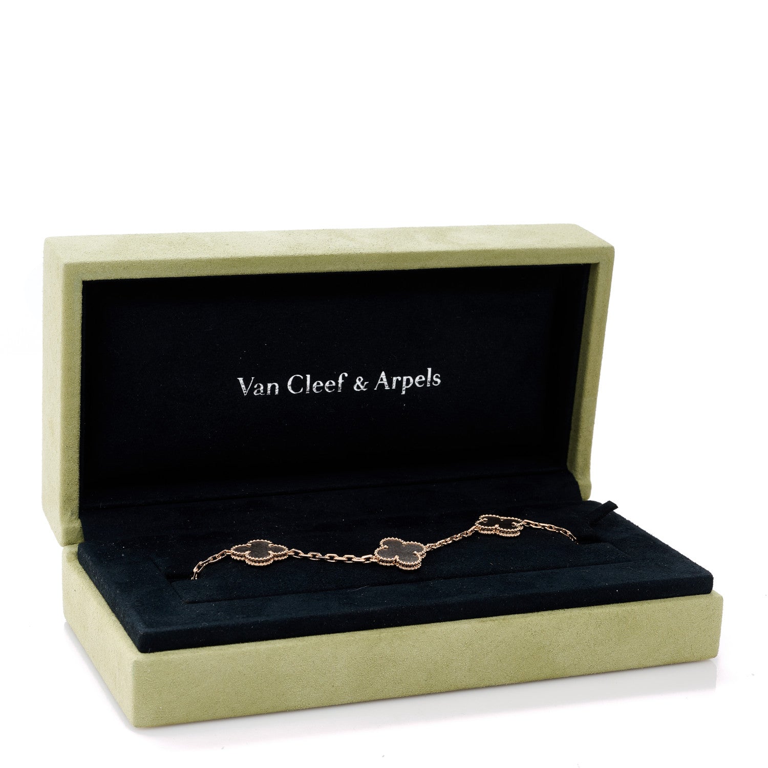 VanCleef&Arpels ヴァンクリーフ&アーペル ブレスレット ブラック ヴァンクリーフ＆アーペル 18Kローズゴールド 5モチーフ ヴィンテージ