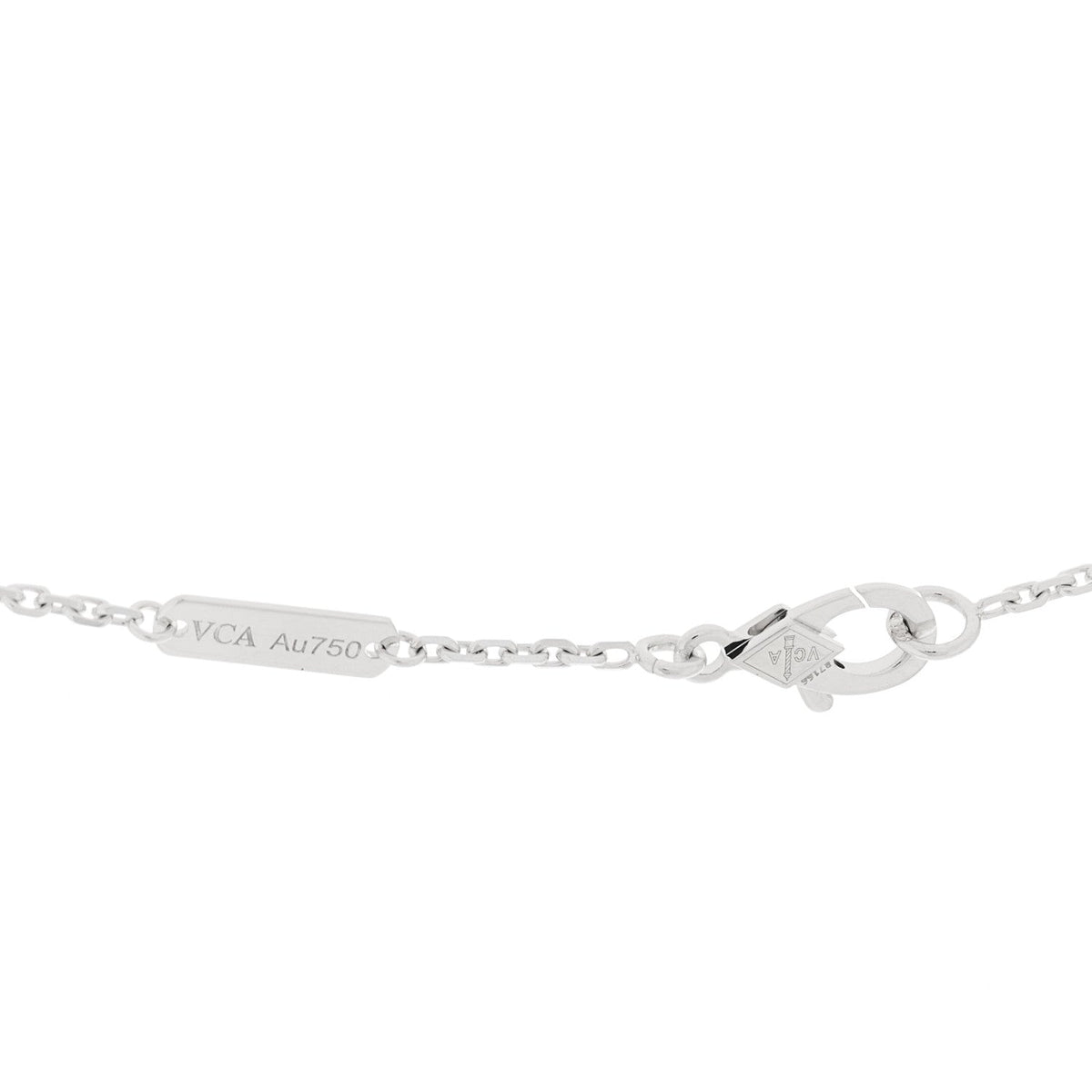 ヴァンクリーフ＆アーペル ヴィンテージアルハンブラ ペンダントネックレス マザーオブパール 18K ホワイトゴールド VAN CLEEF & ARPELS VINTAGE ALHAMBRA PENDANT NECKLACE MOTHER OF PEARL 18K WHITE GOLD