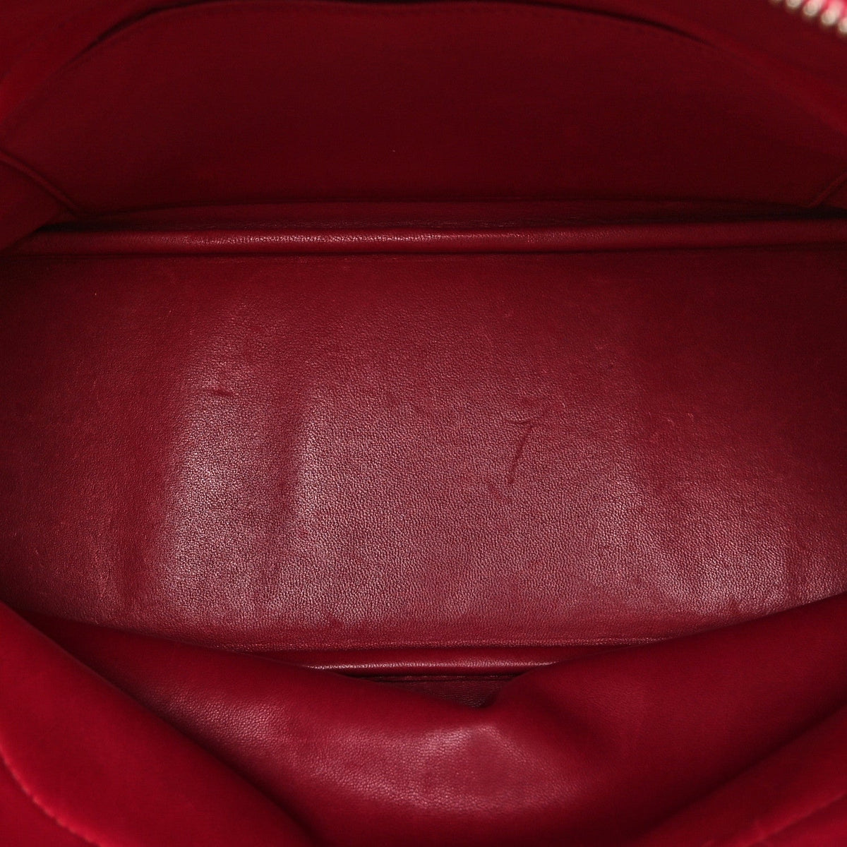Hermès Bolide 31 Rubis Taurillon Clemence Silver Hardware