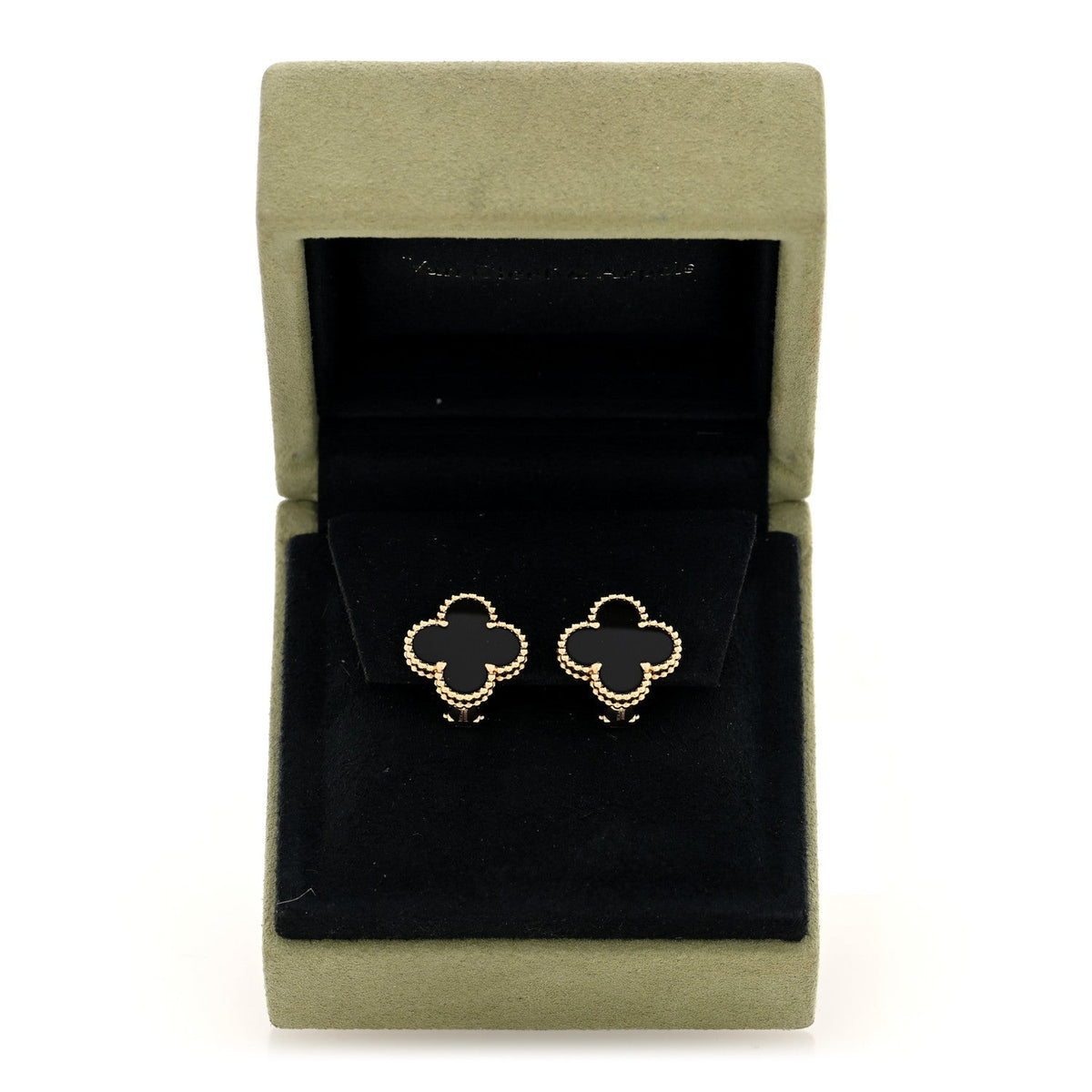ヴァンクリーフ＆アーペル ヴィンテージアルハンブラ ピアス ブラックオニキス 18K イエローゴールド VAN CLEEF & ARPELS VINTAGE ALHAMBRA EARRINGS BLACK ONYX 18K YELLOW GOLD