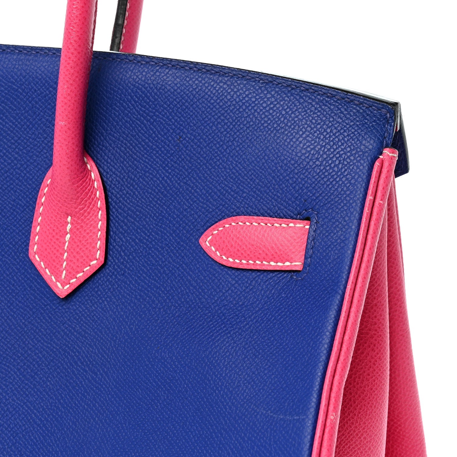 エルメス バーキン 35 HSS パーソナルオーダー Black Bleu Electrique Rose Tyrien エプソン マットシルバー金具 HERMES BIRKIN 35 HSS PERSONAL ORDER BLACK BLEU ELECTRIQUE ROSE TYRIEN EPSOM MATTE SILVER HARDWARE