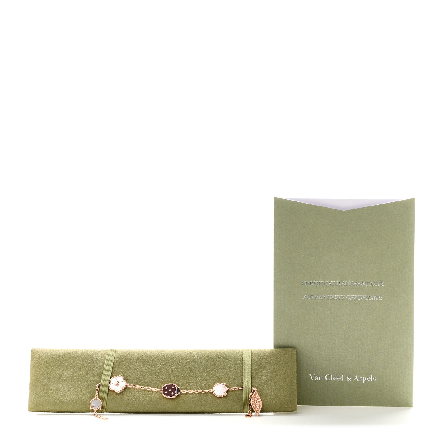ヴァンクリーフ＆アーペル ラッキースプリング 5モチーフ ブレスレット マルチカラー 18K ローズゴールド VAN CLEEF & ARPELS LUCKY SPRING 5 MOTIFS BRACELET MULTICOLOR 18K ROSE GOLD