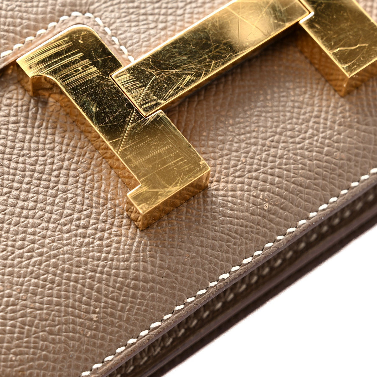 エルメス ミニコンスタンス 18 Etoupe エプソン ゴールド金具 HERMES MINI CONSTANCE 18 ETOUPE EPSOM GOLD HARDWARE