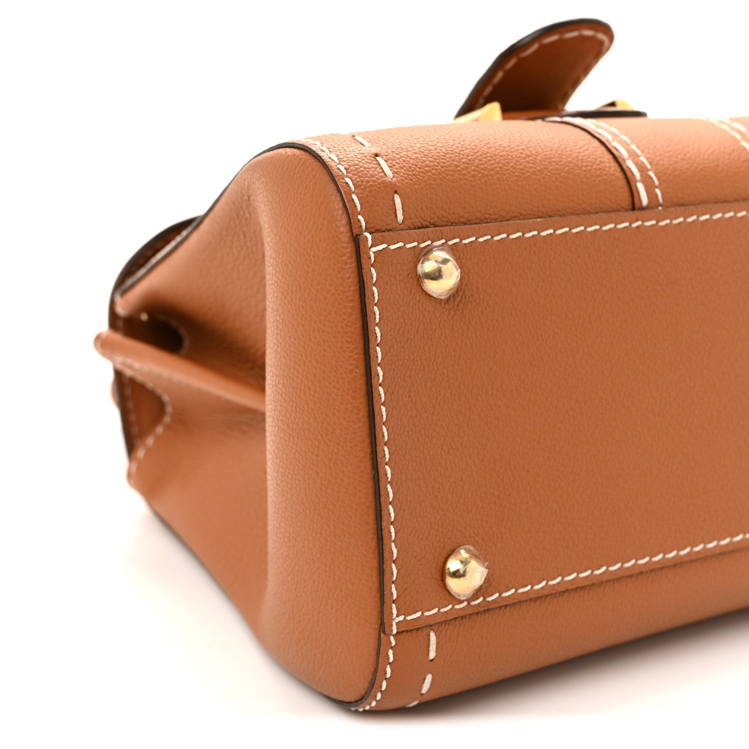 デルヴォー  サーピケ ミニ サッチェル Vegetal Ivory グレインドロデオカーフスキン ゴールド金具 DELVAUX BRILLANT MINI SURPIQUE SATCHEL VEGETAL IVORY GRAINED RODEO CALFSKIN GOLD HARDWARE