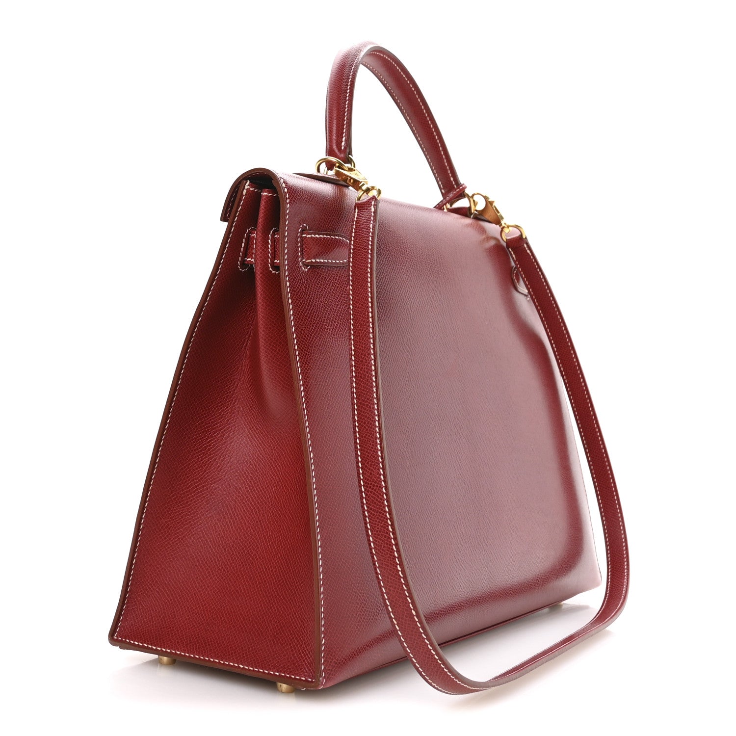 HERMES KELLY 35 SELLIER ROUGE VIF EPSOM GOLD HARDWARE
