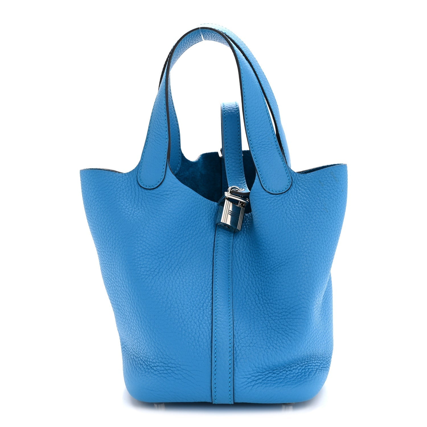 最終価格　エルメス　ピコタンロック　PM ブルーザンジバル　シルバー エルメス ピコタンロック PM 18 Bleu Zanzibar トリヨンクレマンス