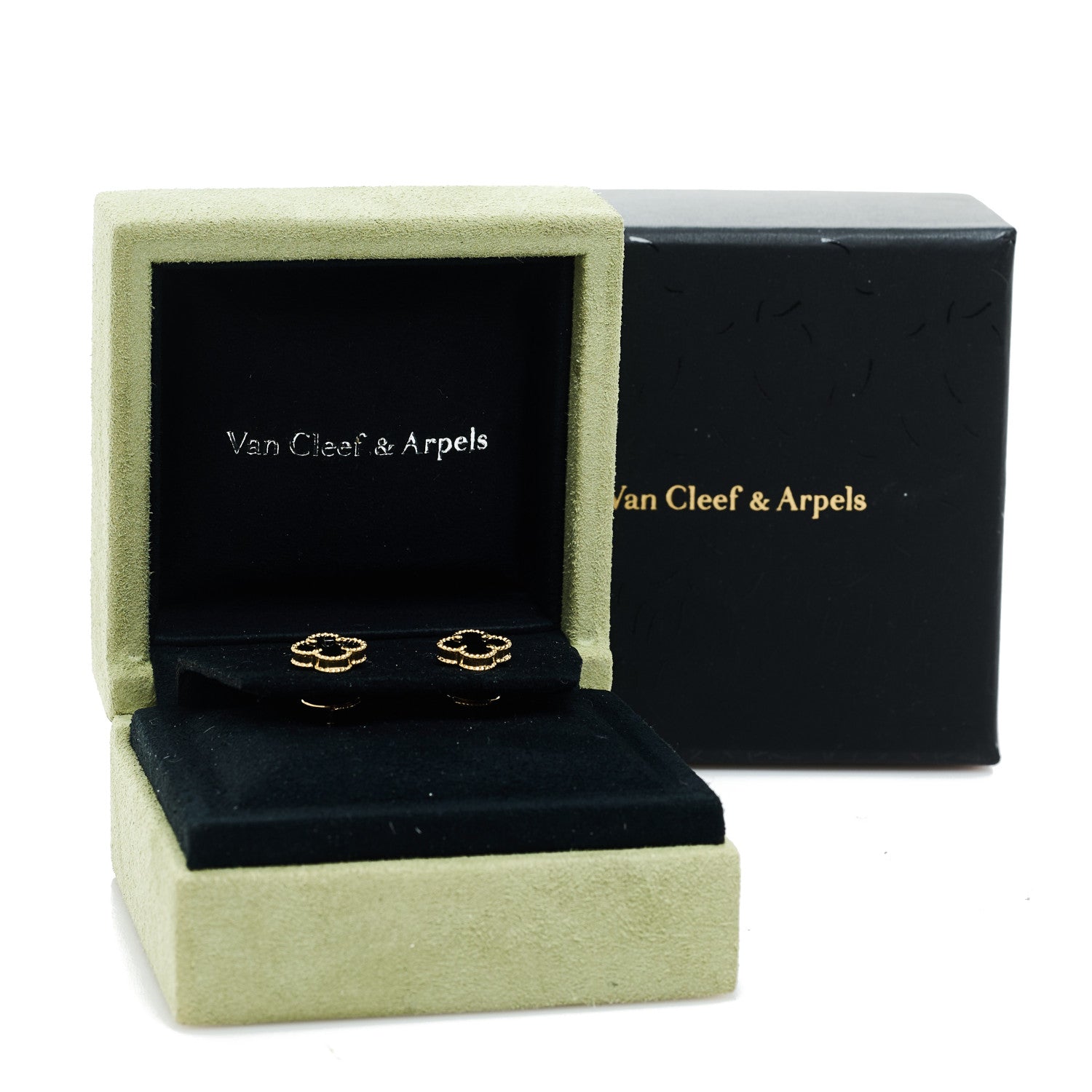 ヴァンクリーフ＆アーペル スウィートアルハンブラ ピアス ブラックオニキス 18K イエローゴールド VAN CLEEF & ARPELS SWEET ALHAMBRA EARRINGS BLACK ONYX 18K YELLOW GOLD