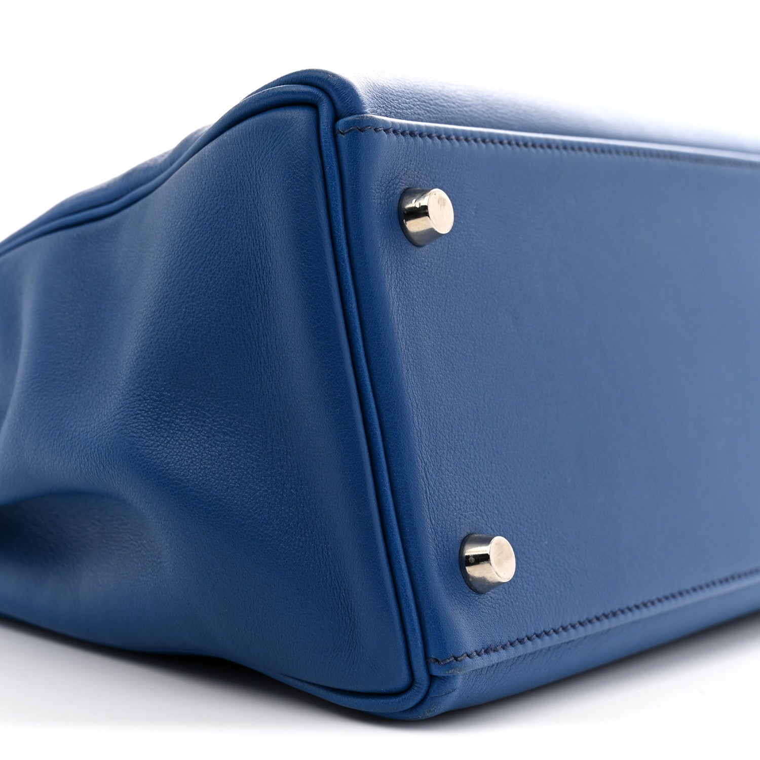 エルメス ケリー 28 内縫い Bleu France スイフト シルバー金具 HERMES KELLY 28 RETOURNE BLEU FRANCE SWIFT SILVER HARDWARE