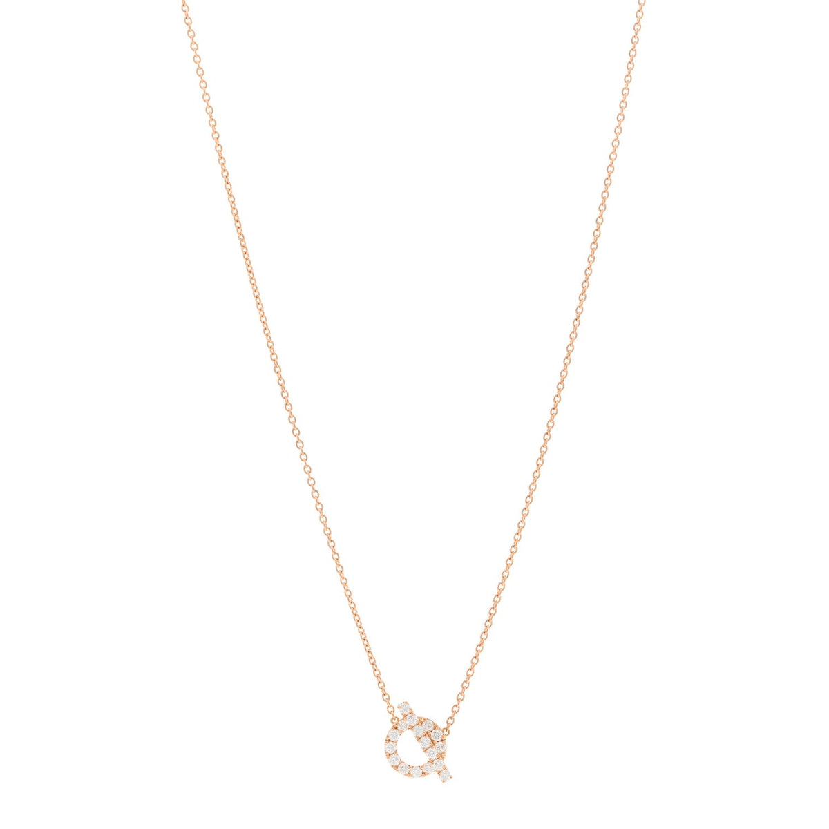 エルメス フィネス ペンダントネックレス 18K ローズゴールド ダイヤモンド HERMES FINESSE PENDANT NECKLACE 18K ROSE GOLD DIAMOND
