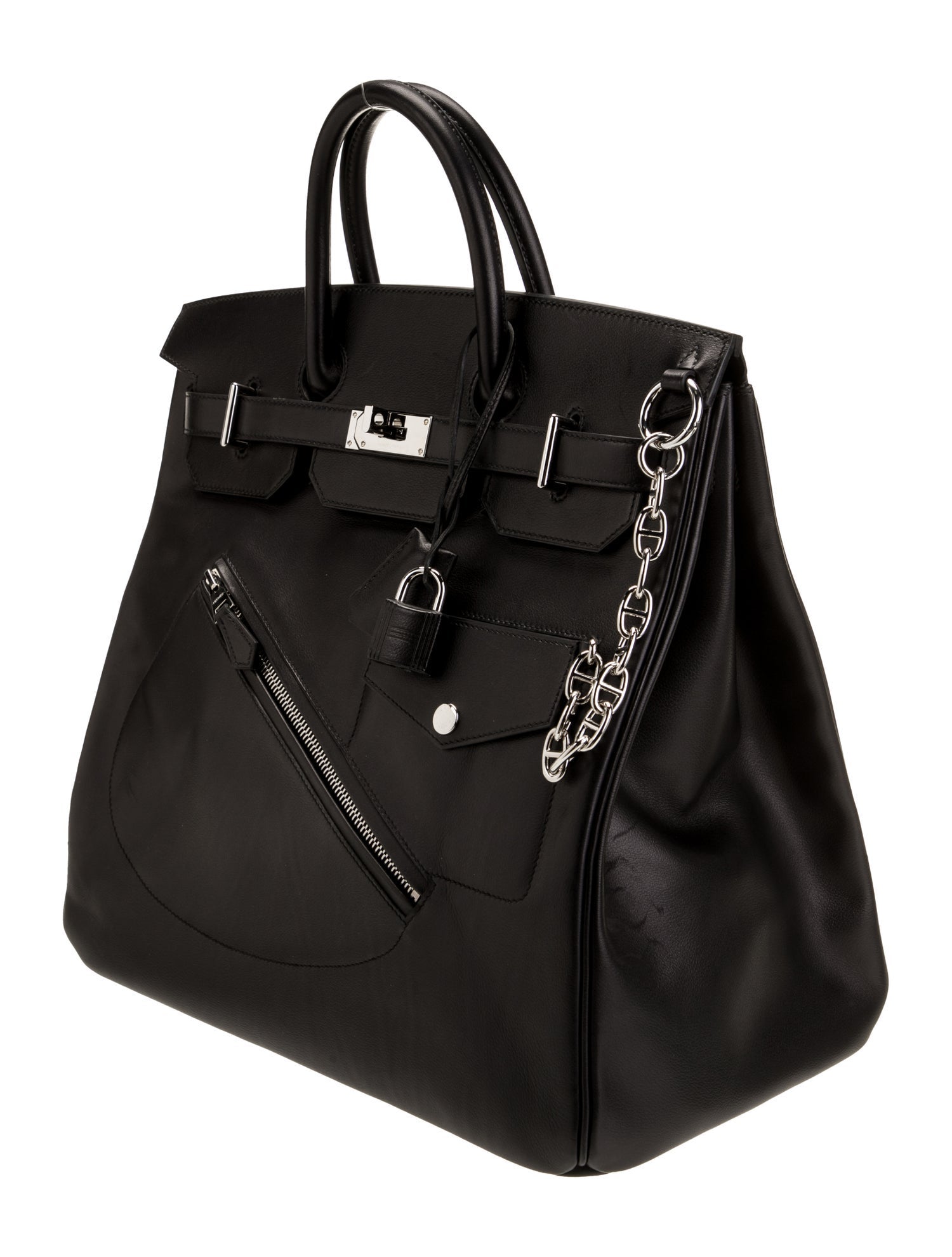 限定品 エルメス バーキンロック 40 オータクロア HAC ブラック ヴォルプト シルバー金具 ロックバーキン HERMES BIRKIN ROCK 40 BLACK VOLUPTO SILVER HARDWARE