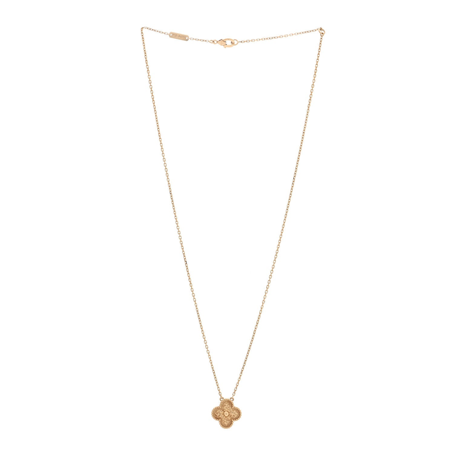 ヴァンクリーフ＆アーペル ヴィンテージアルハンブラ ペンダントネックレス 18K イエローゴールド VAN CLEEF & ARPELS VINTAGE ALHAMBRA PENDANT NECKLACE 18K YELLOW GOLD