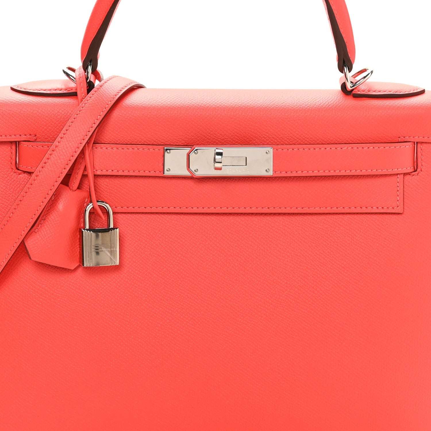 エルメス ケリー 28 外縫い Rose Jaipur エプソン シルバー金具 HERMES KELLY 28 SELLIER ROSE JAIPUR EPSOM SILVER HARDWARE