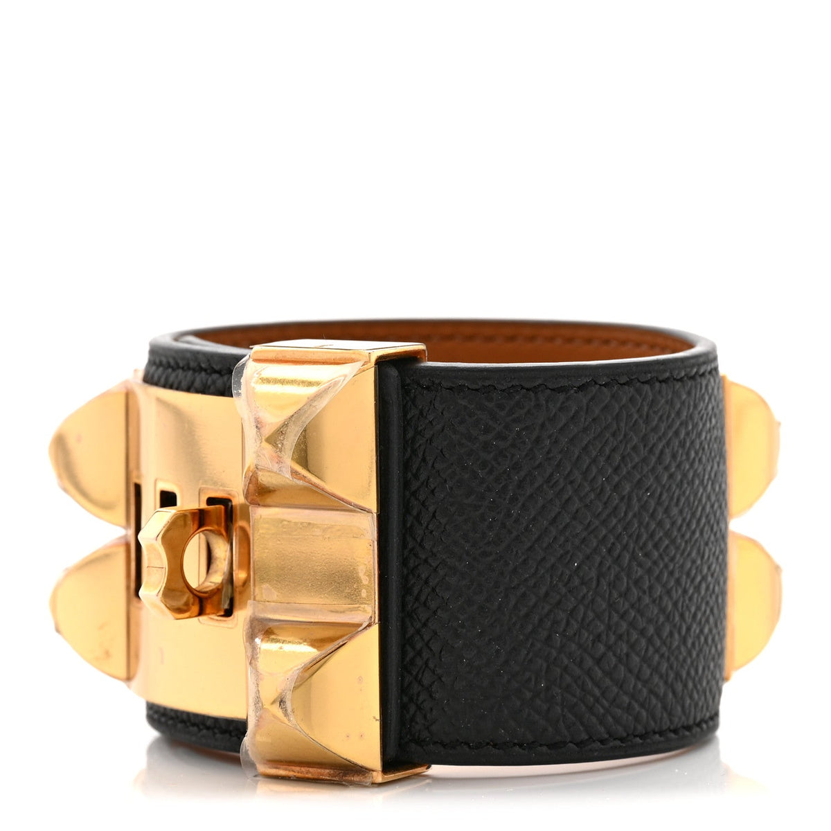 エルメス コリエドシアン ブレスレット エプソン S ブラック HERMES COLLIER DE CHIEN BRACELET EPSOM S BLACK