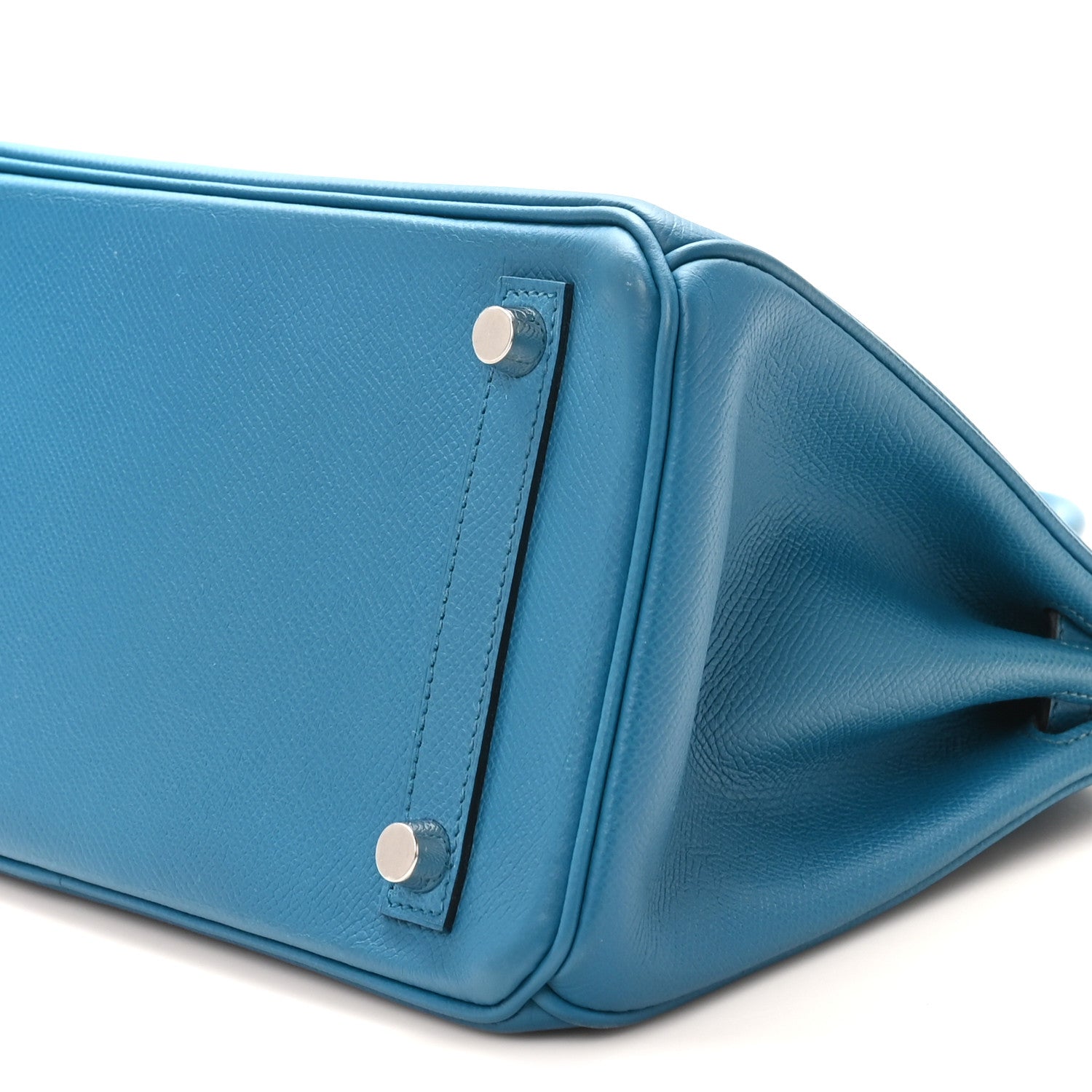 エルメス バーキン 25 Bleu Izmir エプソン シルバー金具 HERMES BIRKIN 25 BLEU IZMIR EPSOM SILVER HARDWARE