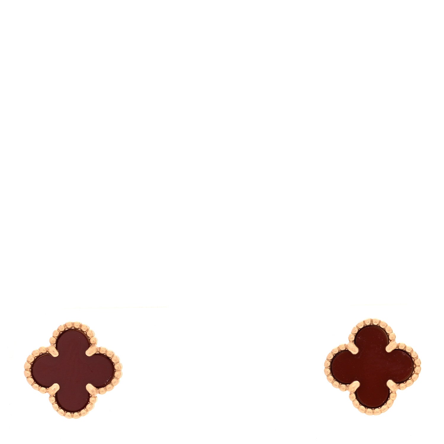 ヴァンクリーフ＆アーペル スウィートアルハンブラ ピアス カーネリアン 18K ローズゴールド VAN CLEEF & ARPELS SWEET ALHAMBRA EARRINGS CARNELIAN 18K ROSE GOLD