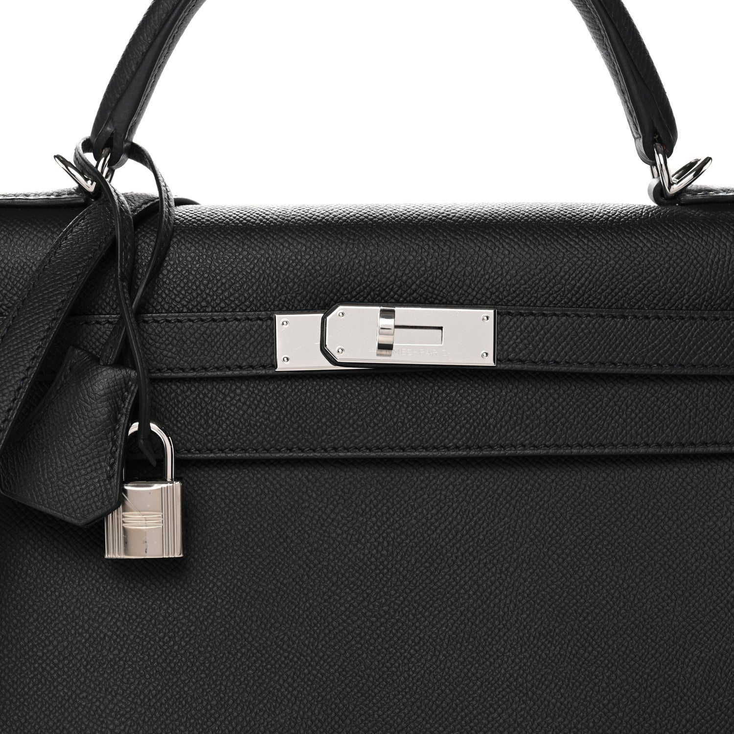 エルメス ケリー 32 外縫い Black エプソン シルバー金具 HERMES KELLY 32 SELLIER BLACK EPSOM SILVER HARDWARE