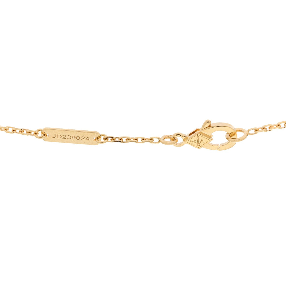 ヴァンクリーフ＆アーペル ヴィンテージアルハンブラ ペンダントネックレス ギョーシェ 18K イエローゴールド VAN CLEEF & ARPELS VINTAGE ALHAMBRA PENDANT NECKLACE GUILLOCHÉ 18K YELLOW GOLD