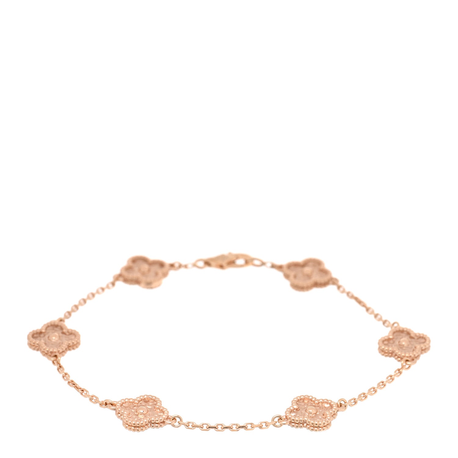 ヴァンクリーフ＆アーペル スウィートアルハンブラ 6モチーフ ブレスレット 18K ローズゴールド VAN CLEEF & ARPELS SWEET ALHAMBRA 6 MOTIFS BRACELET 18K ROSE GOLD