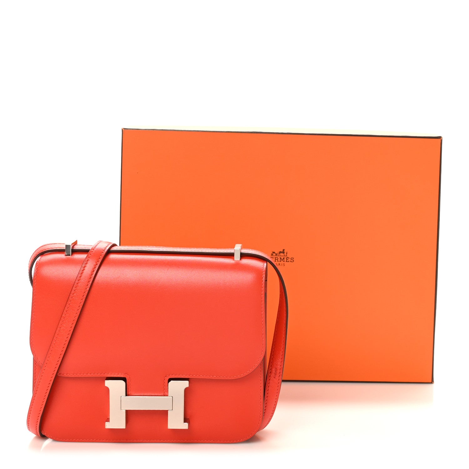 エルメス ミニコンスタンス 18 Capucine タデラクト シルバー金具 HERMES MINI CONSTANCE 18 CAPUCINE TADELAKT SILVER HARDWARE