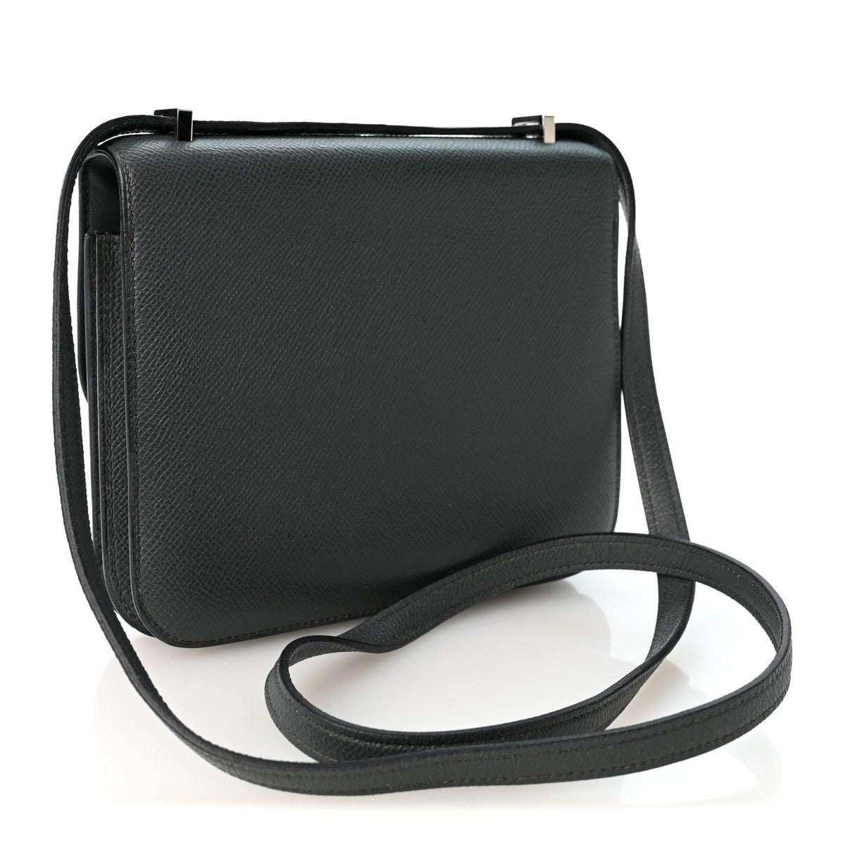 Hermès Mini Constance 18 Bleu Orage Epsom Silver Hardware