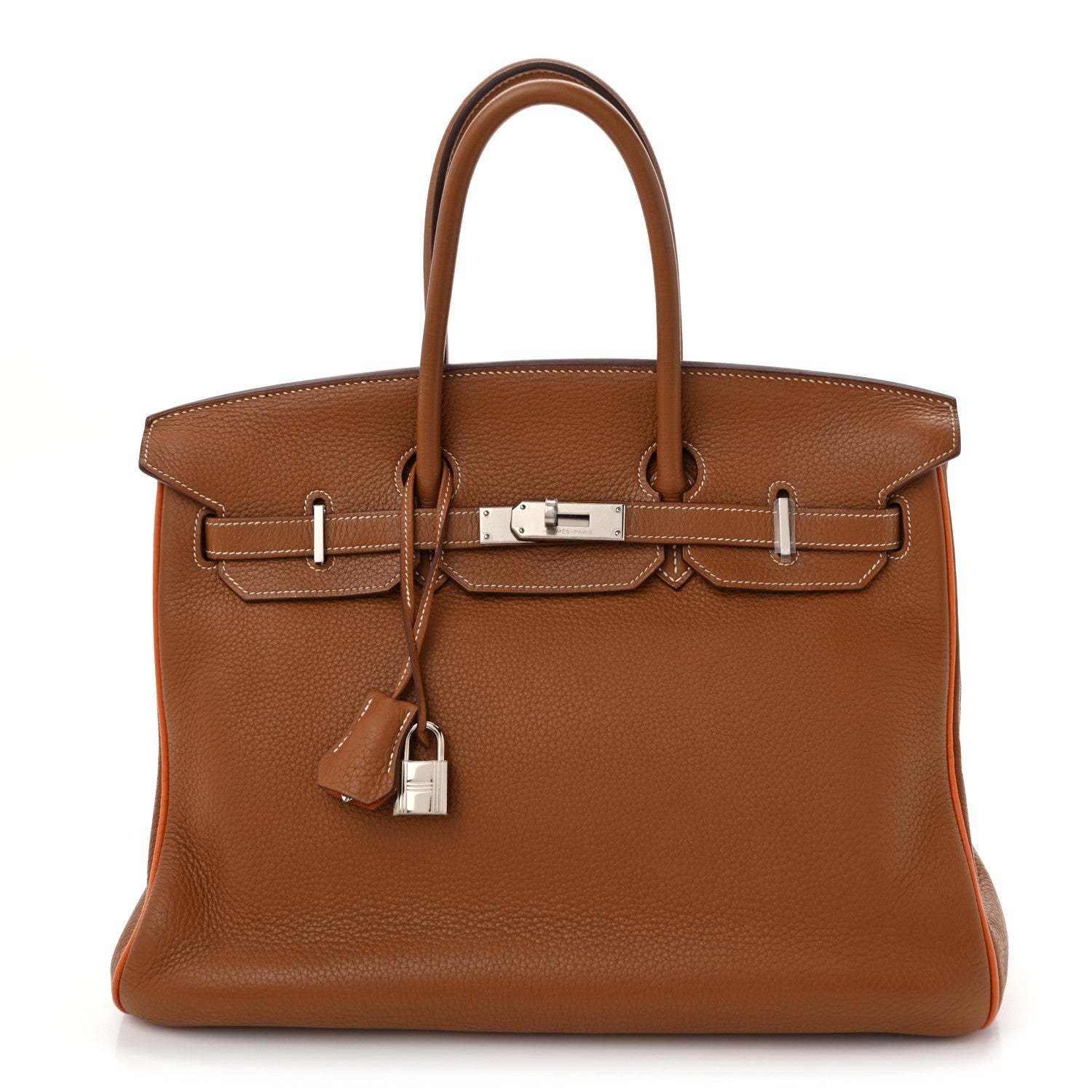 エルメス バーキン 35 HSS パーソナルオーダー Gold Orange トゴ シルバー金具 HERMES BIRKIN 35 HSS PERSONAL ORDER GOLD ORANGE TOGO SILVER HARDWARE
