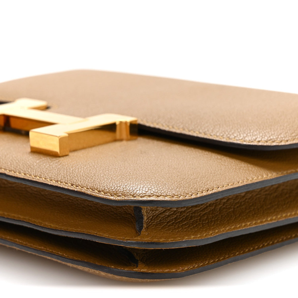 エルメス ミニコンスタンス 18 Kraft シェーブルミゾール ゴールド金具 HERMES MINI CONSTANCE 18 KRAFT CHEVRE MYSORE GOLD HARDWARE